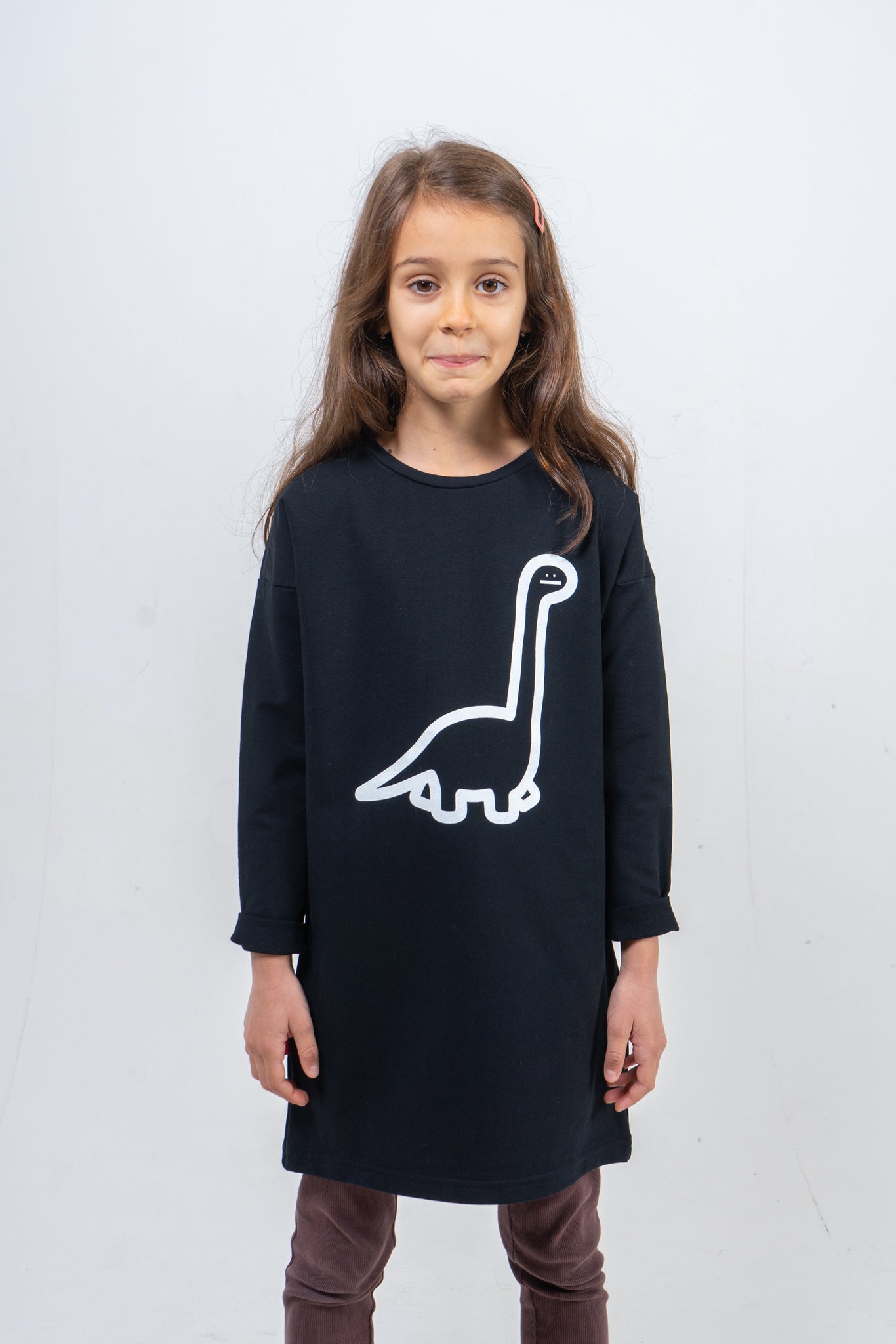 Detské Šaty BRONTOSAURUS Čierne