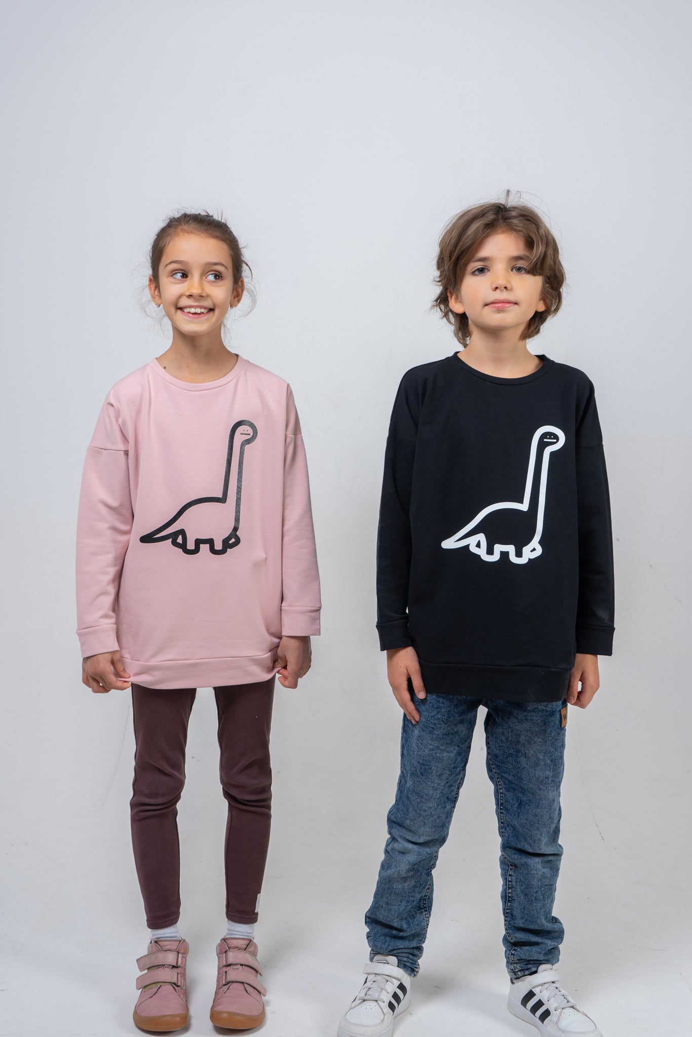 Detská Mikina BRONTOSAURUS Čierna