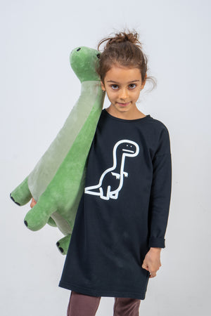 Detské Šaty T-REX Čierne