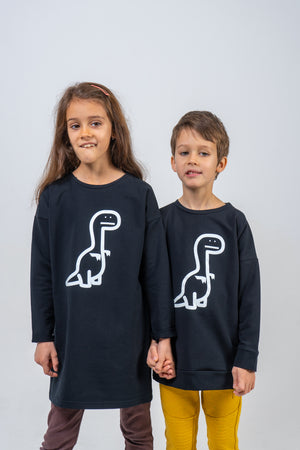 Detské Šaty T-REX Čierne